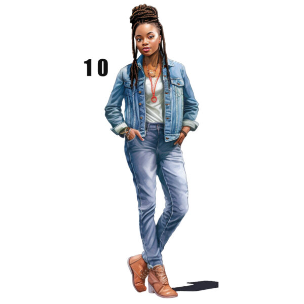 Women in Jeans Tshirt - Image 11